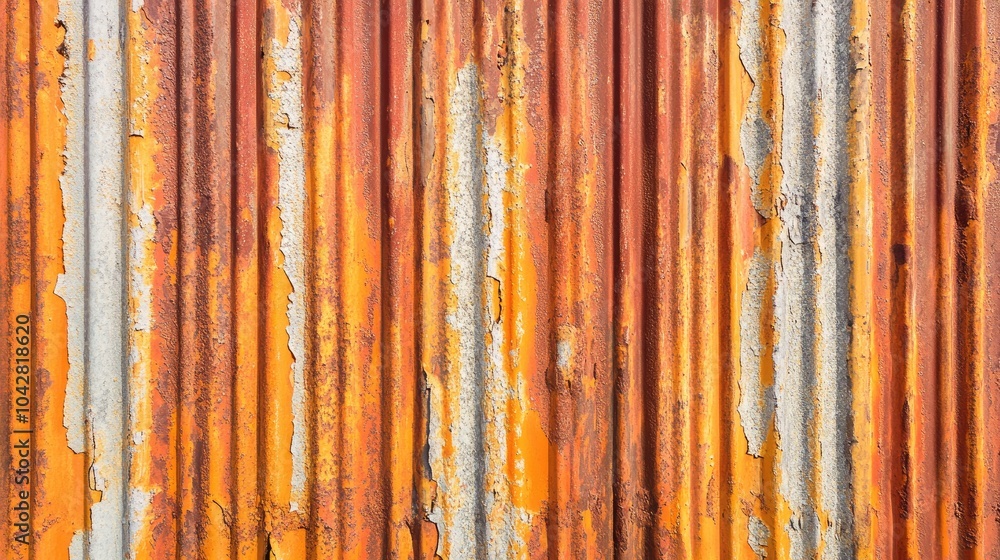 Rusty Metal Wall with Peeling Paint Texture Rusty Metal Wall with Peeling Paint Texture
