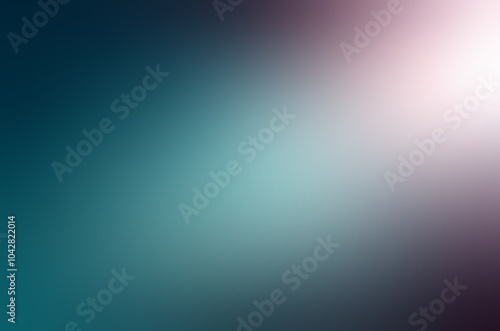 Diffused ray of soft light on dark blue violet blur background.