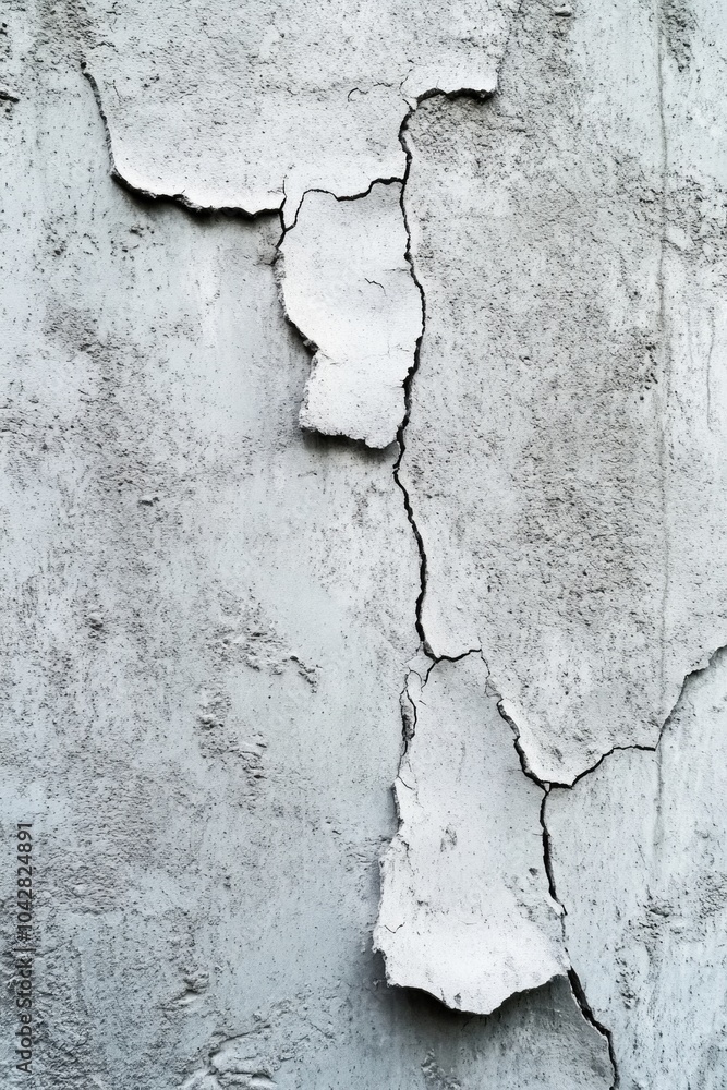 Obraz premium Building wall with crack