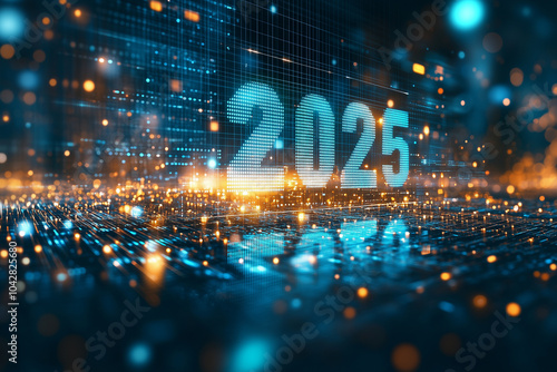 Obraz na płótnie 2025 process bar digital. w salonie