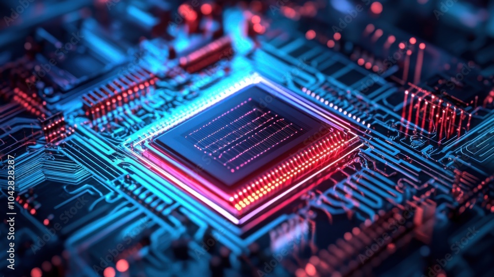 An extreme close-up of a quantum processor chip, showing superconducting qubits and quantum computing architecture, Quantum computing style An extreme close-up of a quantum processor chip, showing superconducting qubits and quantum computing architecture, Quantum computing style
