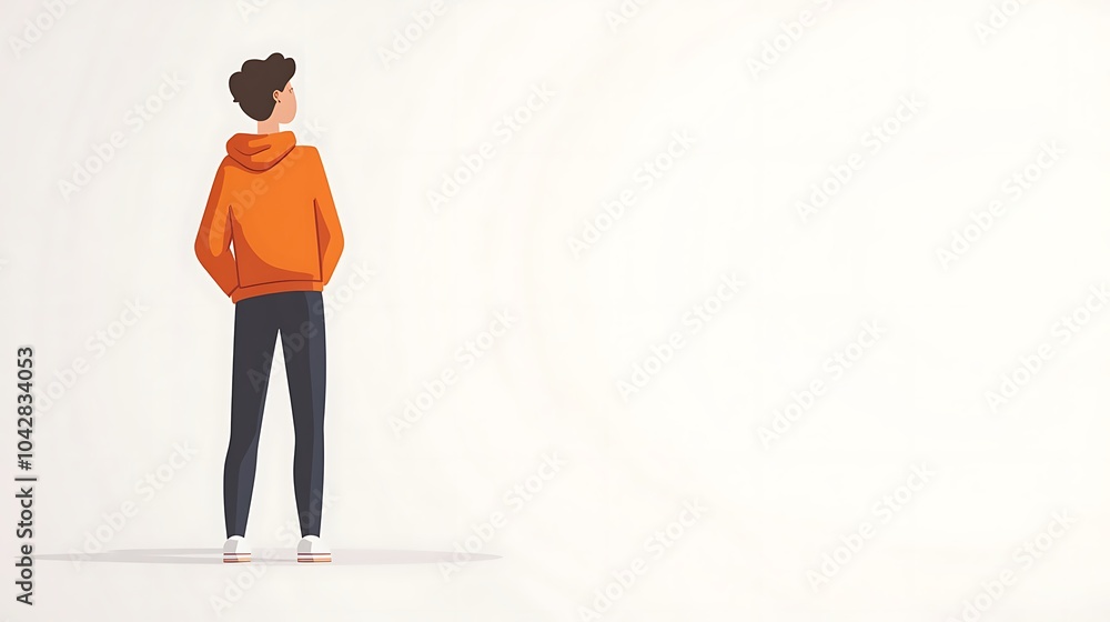 Man Standing With Hands in Pockets Man Standing With Hands in Pockets