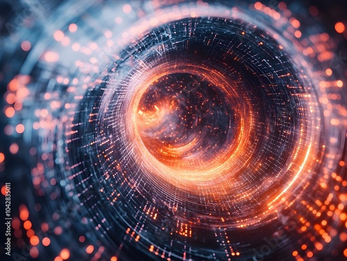 Visualizing the Quantum Realm Pulsating Data Streams Flowing Through the Interstices of Time