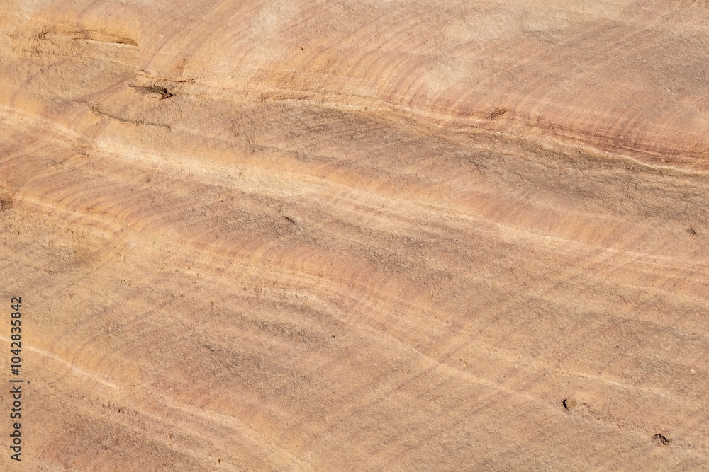 Naklejka premium Layered structure of sandstone from Saudi Arabia