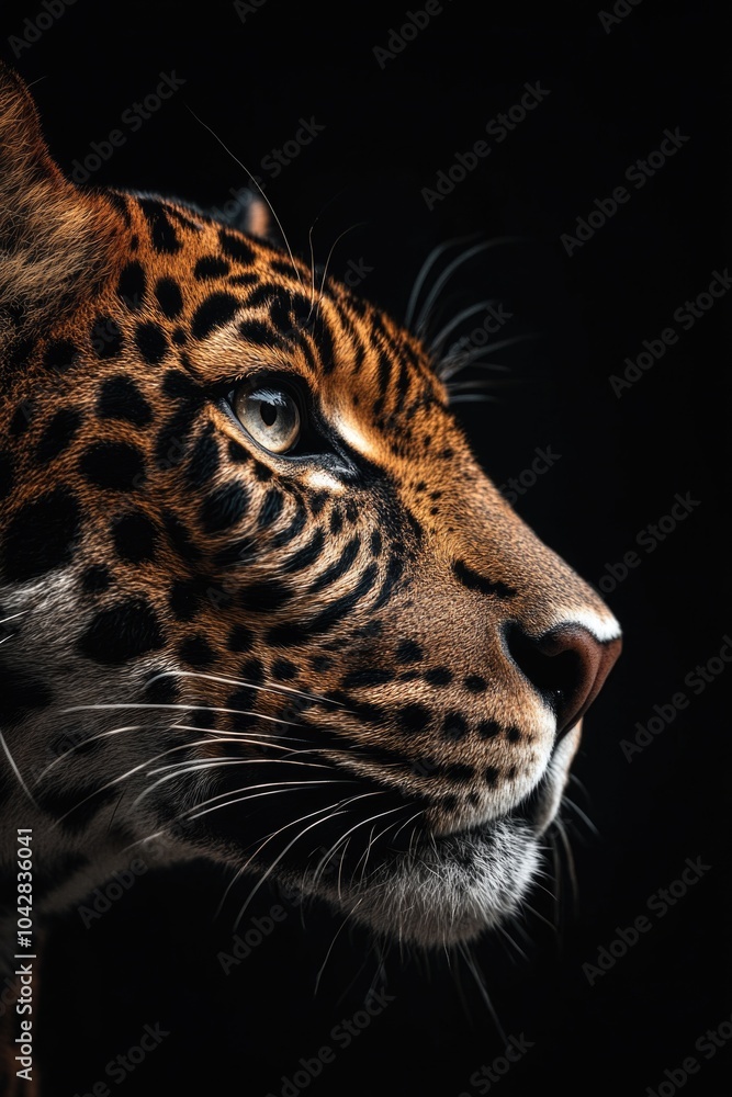 Obraz premium Leopard Face Close Up