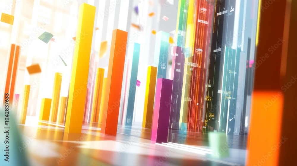 Colorful Abstract Data Visualization Concept Colorful Abstract Data Visualization Concept