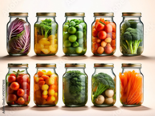 jar of pickled vegetables