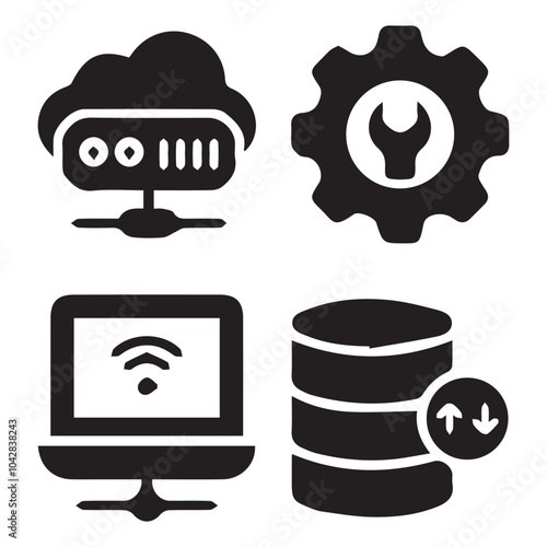web hosting vectors design 