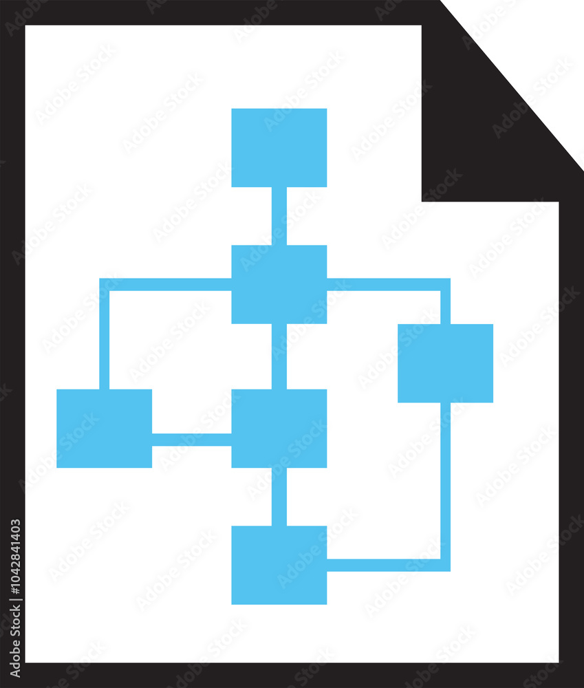 Obraz premium Diagram Document Icon 