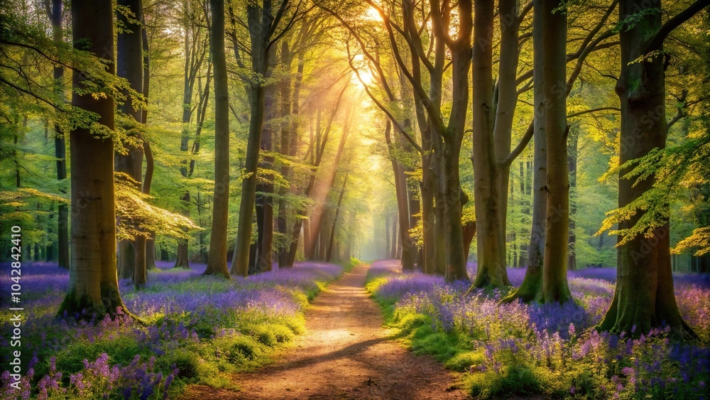 Obraz premium Enchanting woodlands scenery with beautiful natural landscapes