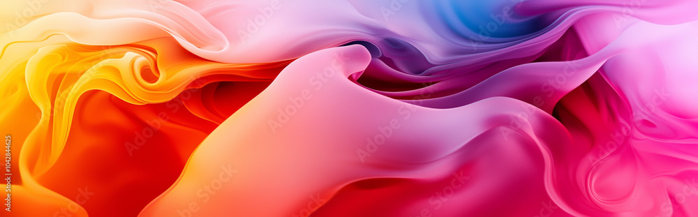 Fototapeta premium Vibrant Abstract Color Flow: Fluid Gradient, Artistic Background, Modern Design, Digital Art