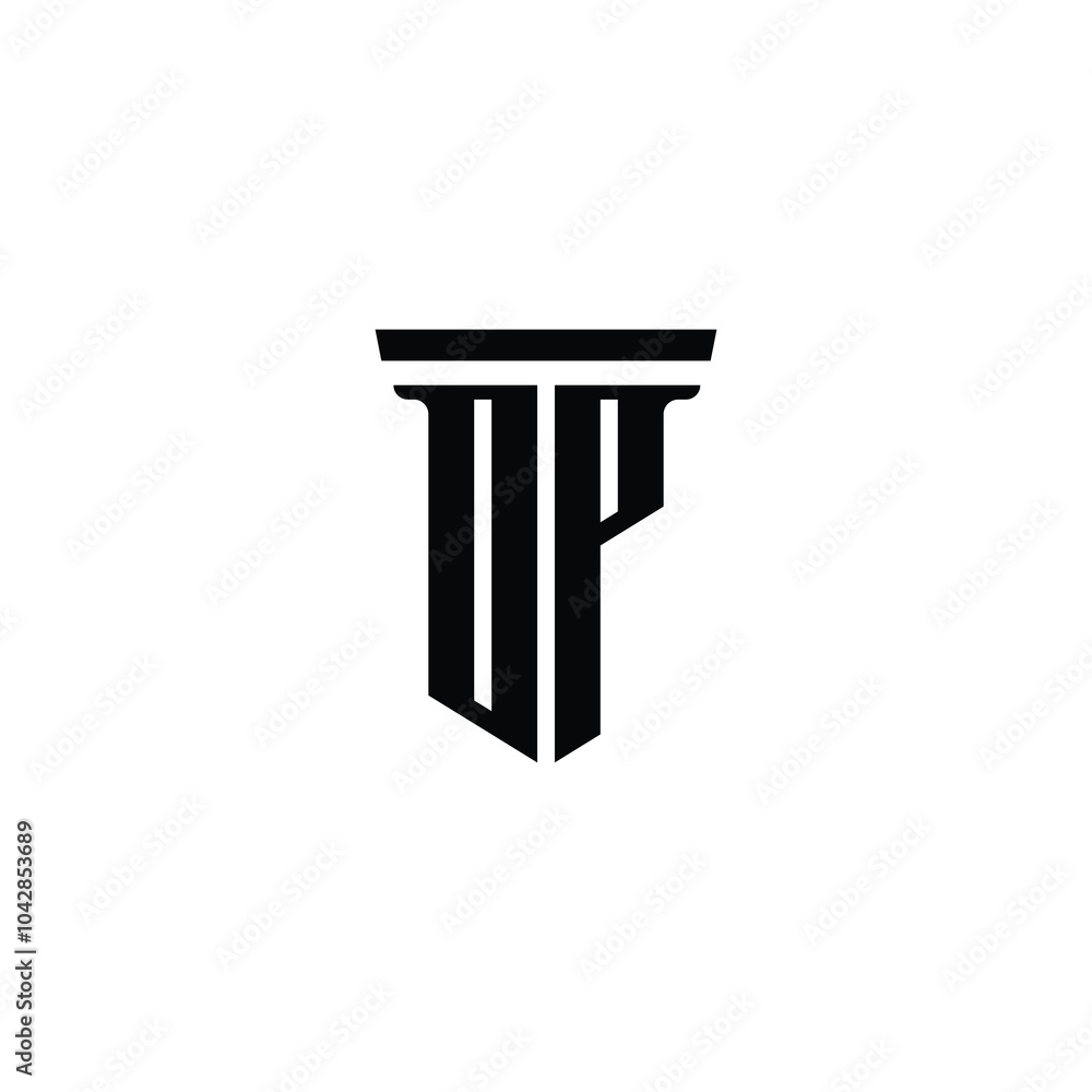 DP monogram logo design letter text name symbol monochrome logotype alphabet character simple logo DP monogram logo design letter text name symbol monochrome logotype alphabet character simple logo