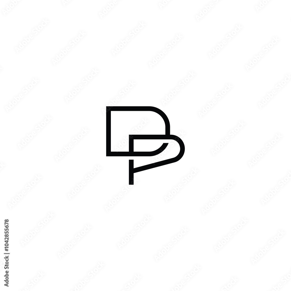 DP monogram logo design letter text name symbol monochrome logotype alphabet character simple logo DP monogram logo design letter text name symbol monochrome logotype alphabet character simple logo