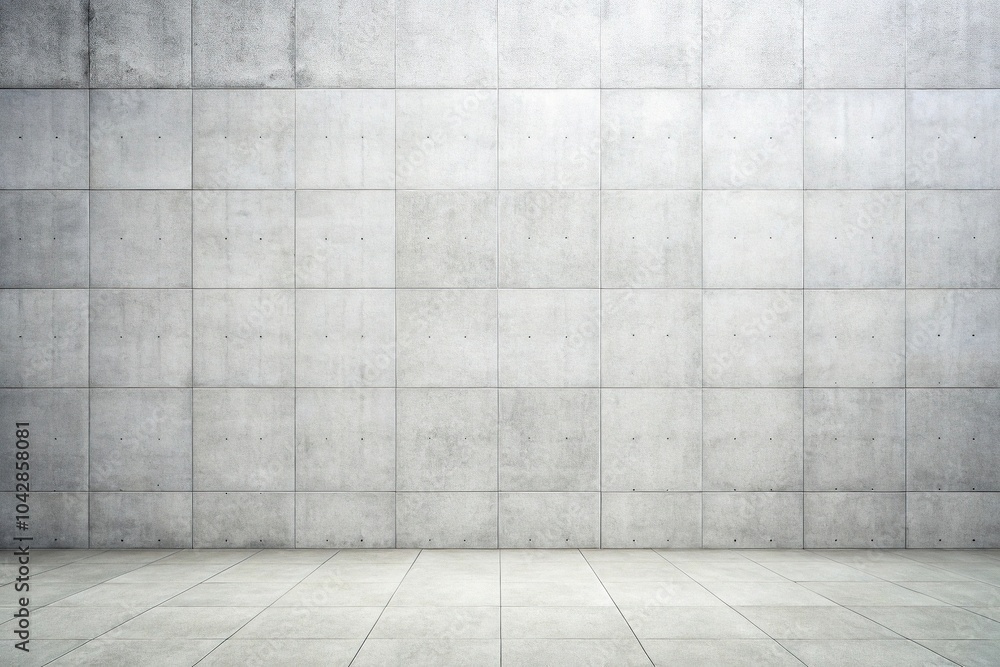 Extreme close up of white textured concrete wall and tiled floor Extreme close up of white textured concrete wall and tiled floor