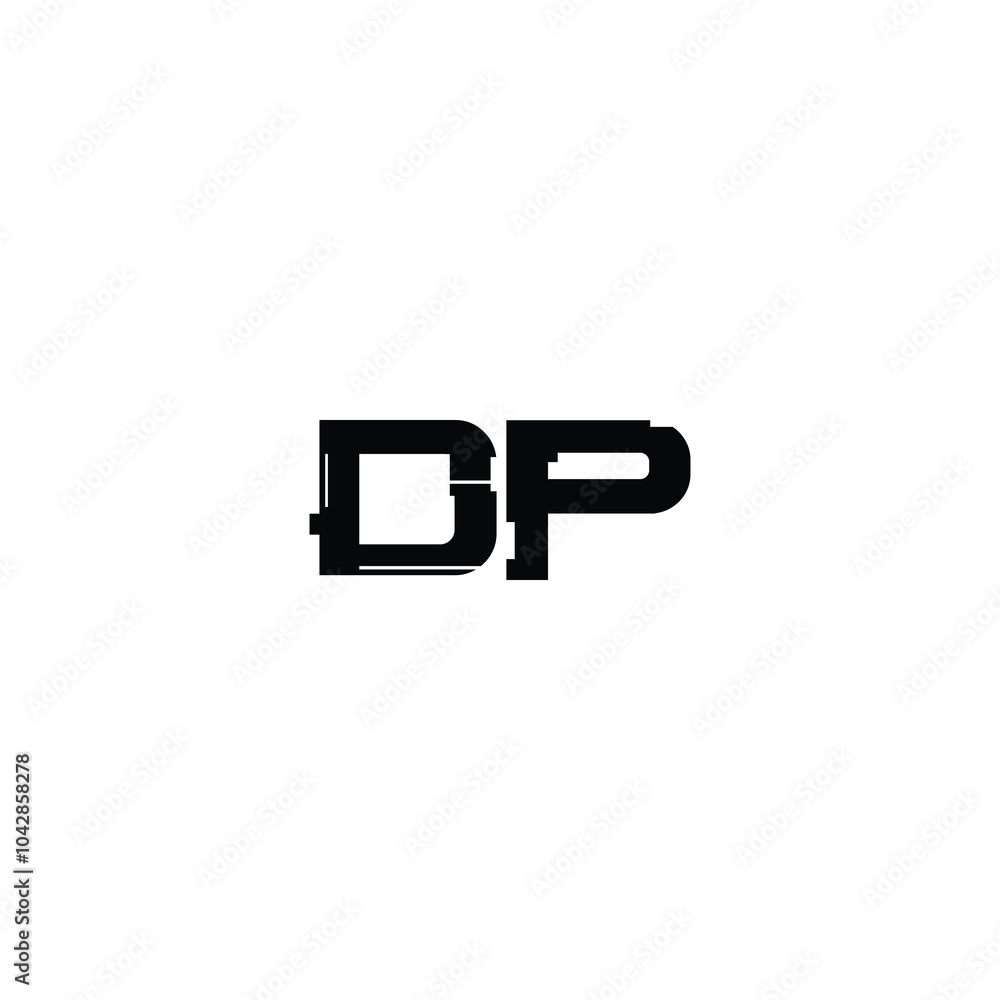 DP monogram logo design letter text name symbol monochrome logotype alphabet character simple logo DP monogram logo design letter text name symbol monochrome logotype alphabet character simple logo