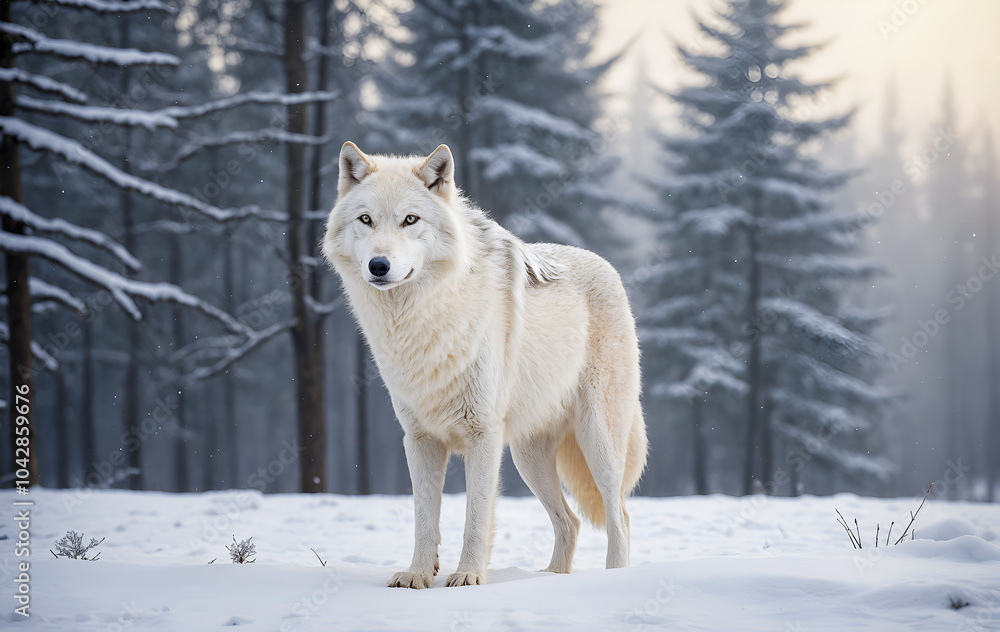 Obraz premium wolf in snow
