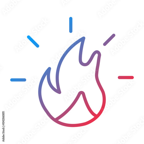 Fire Vector Icon Style