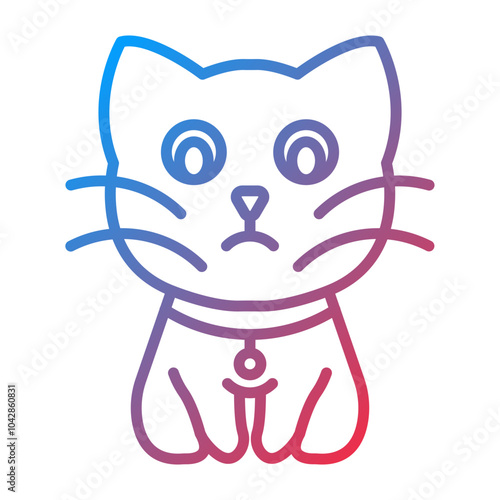 Cat Vector Icon Style