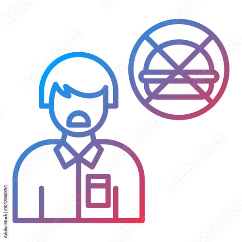 Anorexia Vector Icon Style