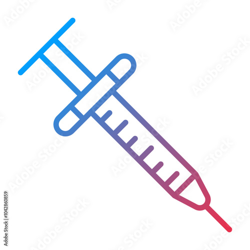 Syringe Vector Icon Style