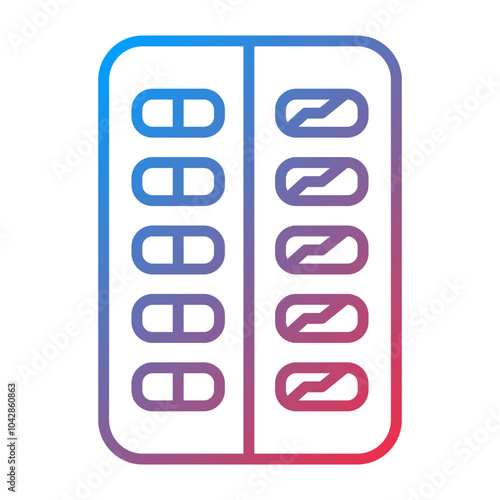 Nicotine Gum Vector Icon Style