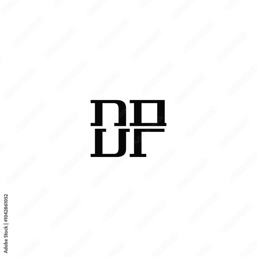 DP monogram logo design letter text name symbol monochrome logotype alphabet character simple logo DP monogram logo design letter text name symbol monochrome logotype alphabet character simple logo