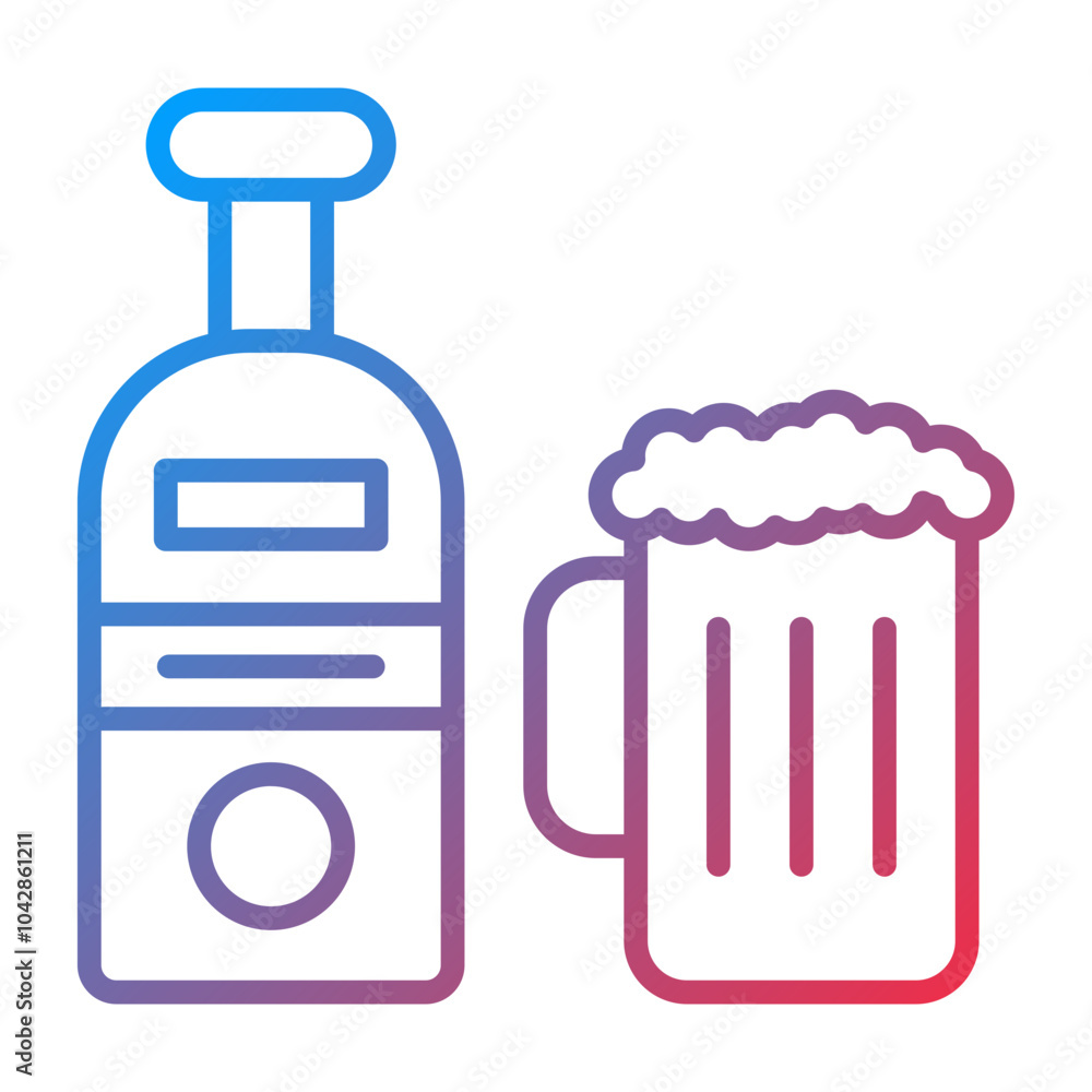 Alcohol Vector Icon Style Alcohol Vector Icon Style