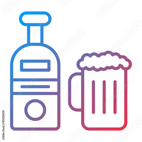 Alcohol Vector Icon Style