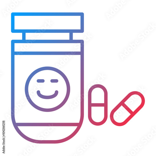 Antidepressants Vector Icon Style