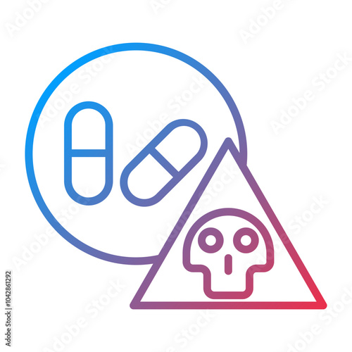 Overdose Vector Icon Style