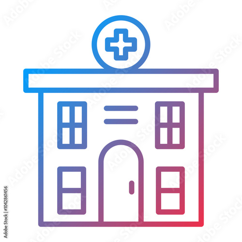 Rehab Clinic Vector Icon Style