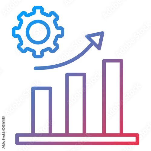 Increased Productivity Vector Icon Style