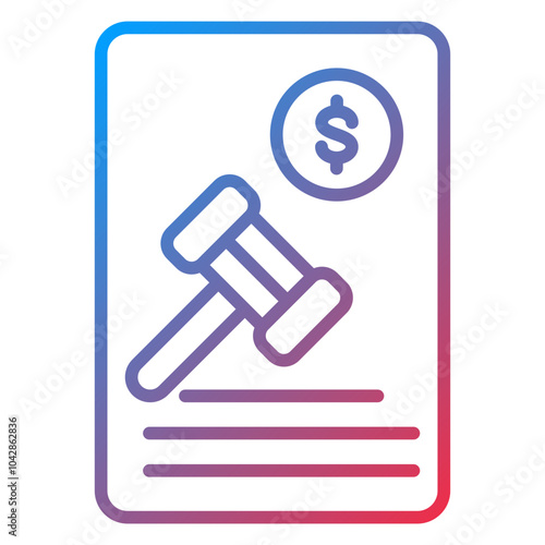 Penalty Vector Icon Style