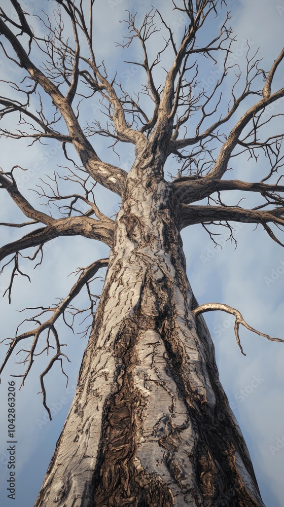 Majestic Tree Reaching Towards the Sky A Stunning Perspective of Nature's Beauty Majestic Tree Reaching Towards the Sky A Stunning Perspective of Nature's Beauty