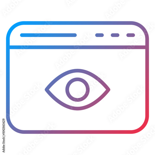 Views Vector Icon Style