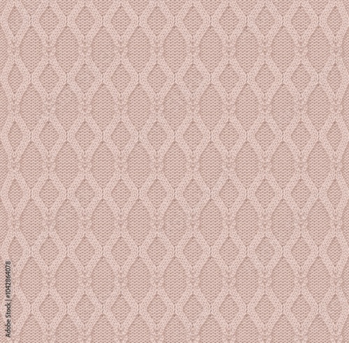 Tableau sur toile Knitted cable close up  pattern