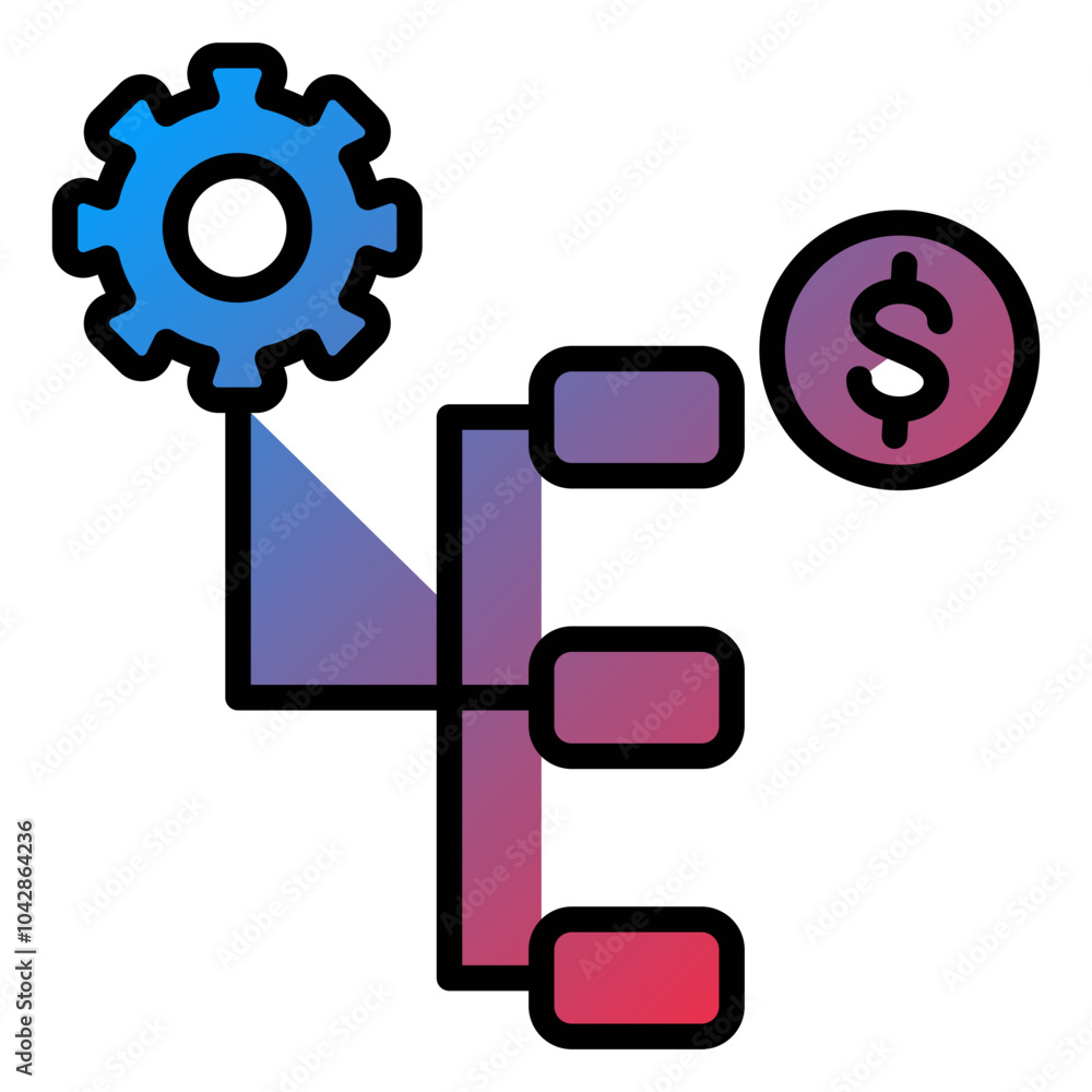 Business Plan Vector Icon Style Business Plan Vector Icon Style