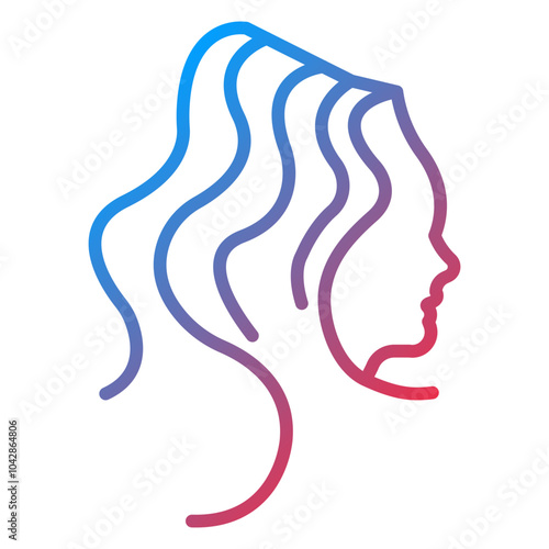 Hair Vector Icon Style