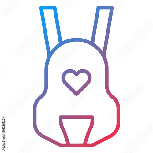 Baby carrier Vector Icon Style