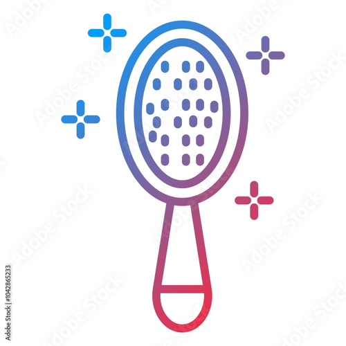 Baby hairbrush Vector Icon Style