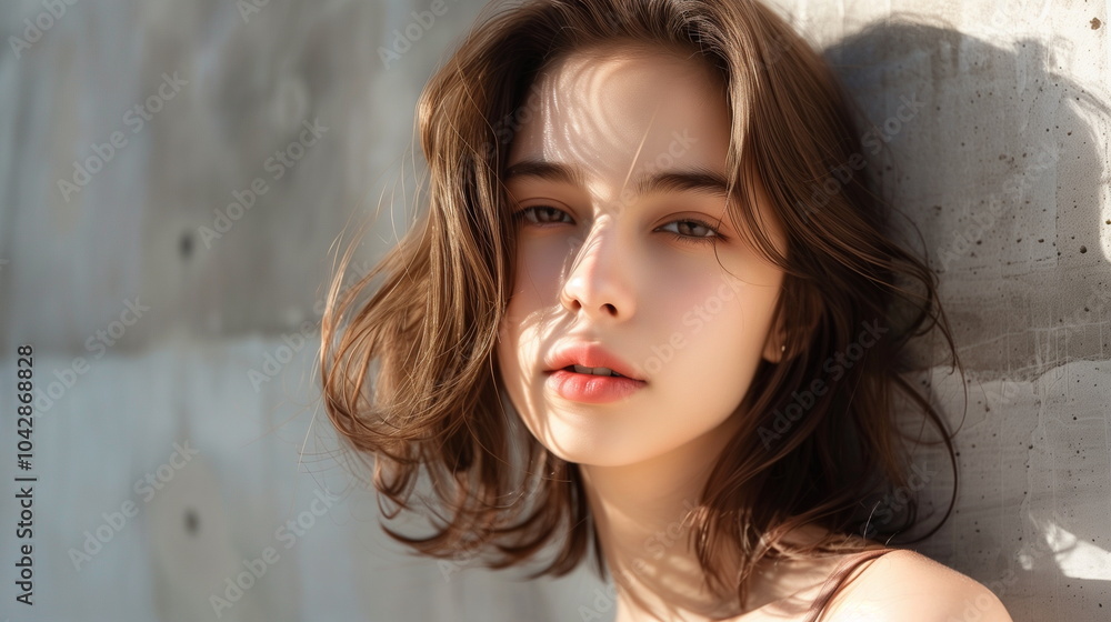 若いファッションモデルの女性 若いファッションモデルの女性