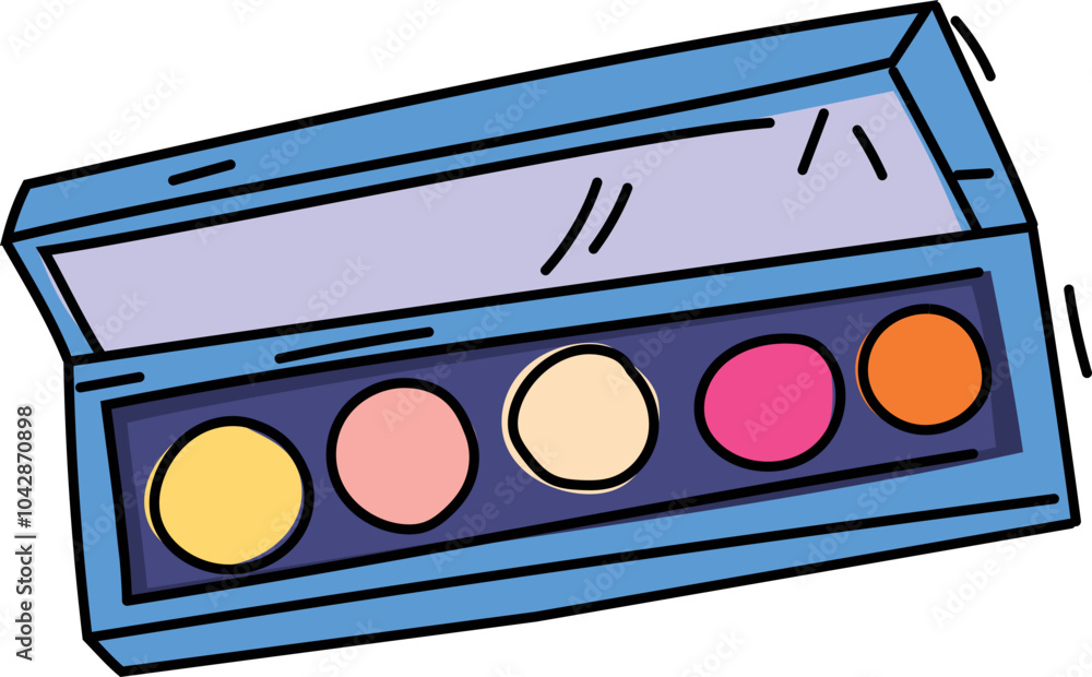 Beauty makeup cosmetics Illustration. White background. Beauty makeup cosmetics Illustration. White background.