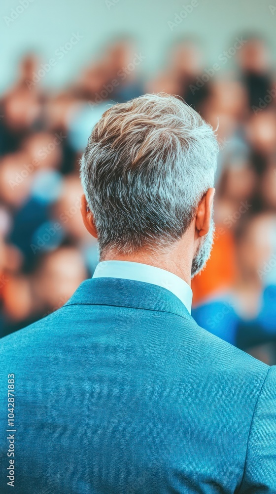 Professional Speaker Engaging an Audience at a Business Conference Event Professional Speaker Engaging an Audience at a Business Conference Event