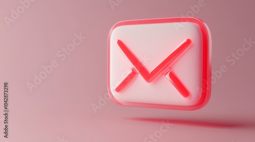 Bold red x on vibrant pink, a striking visual contrast in graphic design photo