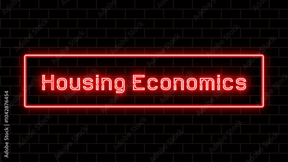 Housing Economics のネオン文字 Housing Economics のネオン文字