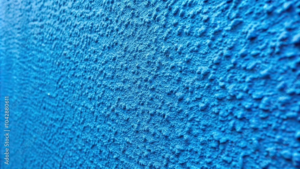 Forced perspective grainy blue paint wall background or texture Forced perspective grainy blue paint wall background or texture