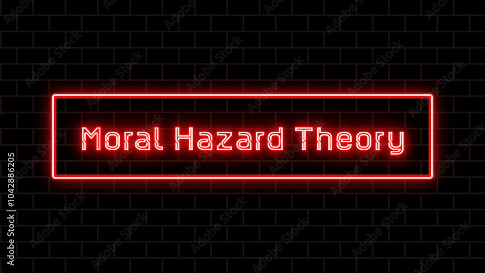 Moral Hazard Theory のネオン文字 Moral Hazard Theory のネオン文字