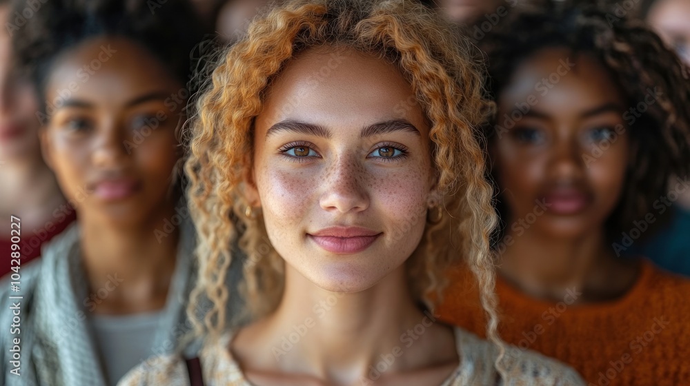 A diverse group of women showcasing beauty and confidence. A diverse group of women showcasing beauty and confidence.
