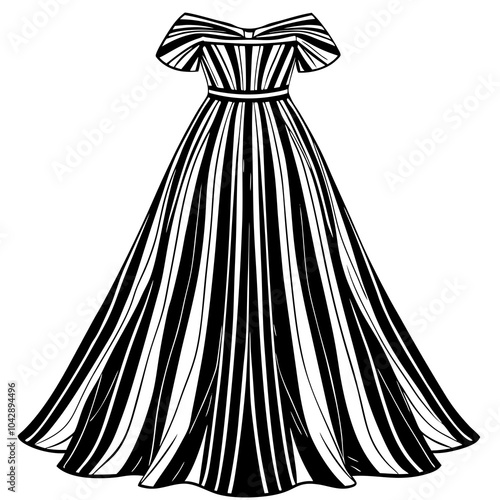 illustration of a dress