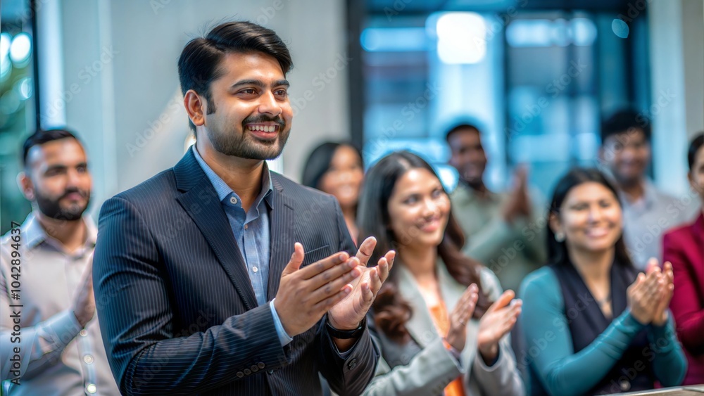 Audience Applauding Indian Speaker at Seminar
Audience Applauding Indian Speaker at Seminar